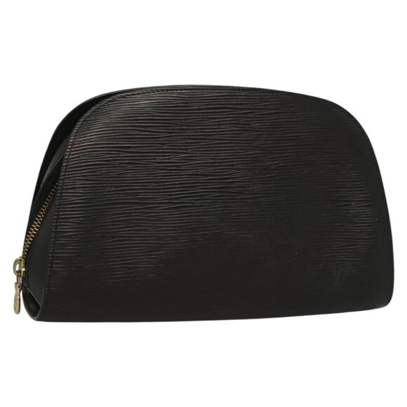 LOUIS VUITTON Epi Dauphine MM Pouch Black - Picture 1 of 16